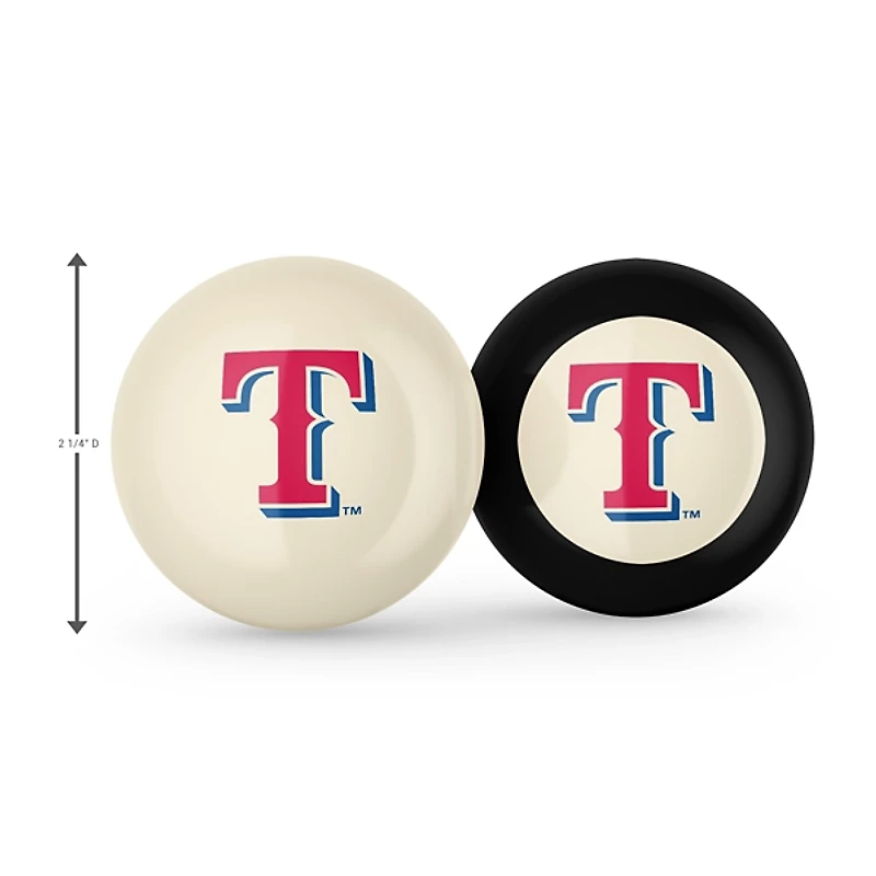 Texas Rangers Cue Ball & 8 Ball Gift Set