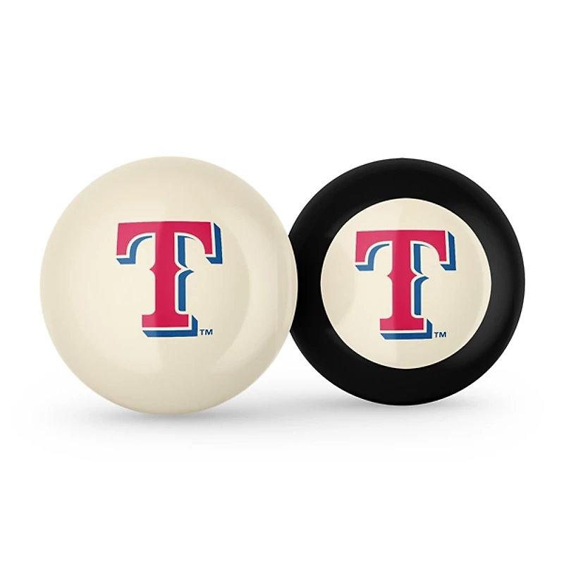 Texas Rangers Cue Ball & 8 Ball Gift Set