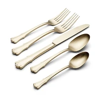 Satin Champagne James Street 20-pc. Flatware Set