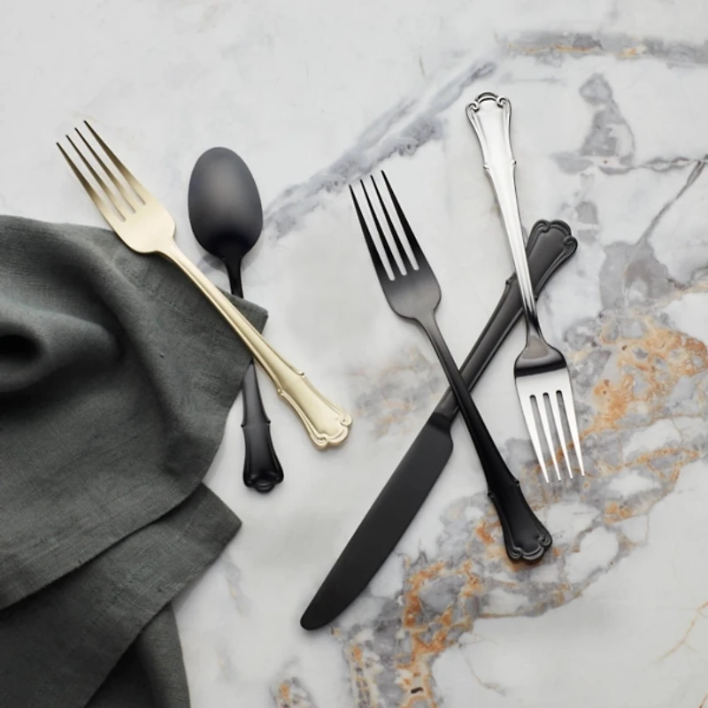 Satin Champagne James Street 20-pc. Flatware Set