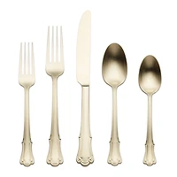 Satin Champagne James Street 20-pc. Flatware Set