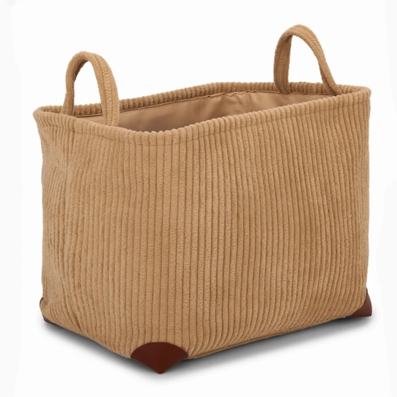 Tan Cozy Corduroy Bin