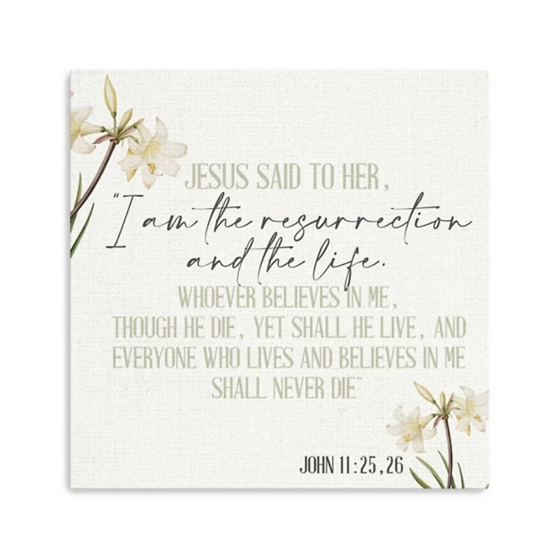 Jesus Said Canvas Art Print