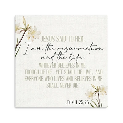 Jesus Said Canvas Art Print