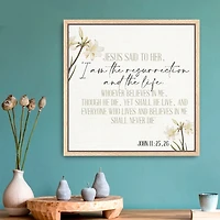 Jesus Said Framed Canvas Art Print