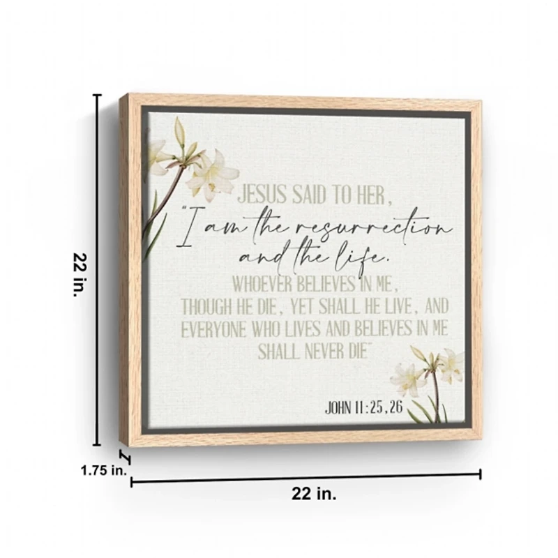 Jesus Said Framed Canvas Art Print