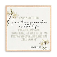 Jesus Said Framed Canvas Art Print