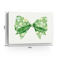 Clover Bow Canvas Art Print