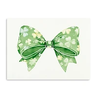 Clover Bow Canvas Art Print
