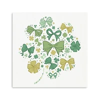 Bows and Clovers Canvas Art Print