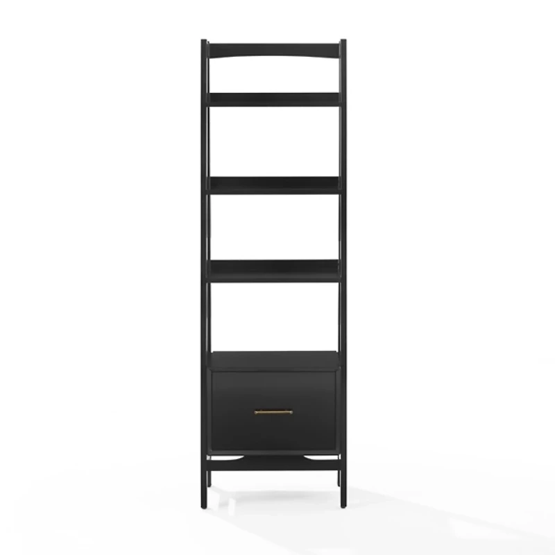 Small Black Landon Etegere Bookshelf