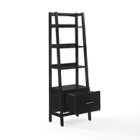 Small Black Landon Etegere Bookshelf