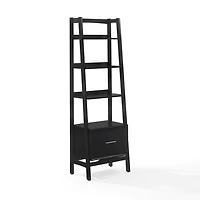 Small Black Landon Etegere Bookshelf