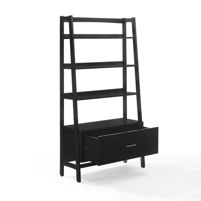 Large Black Landon Etegere Bookshelf