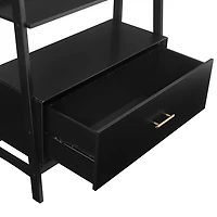 Large Black Landon Etegere Bookshelf