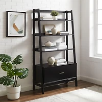 Large Black Landon Etegere Bookshelf