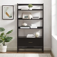 Large Black Landon Etegere Bookshelf