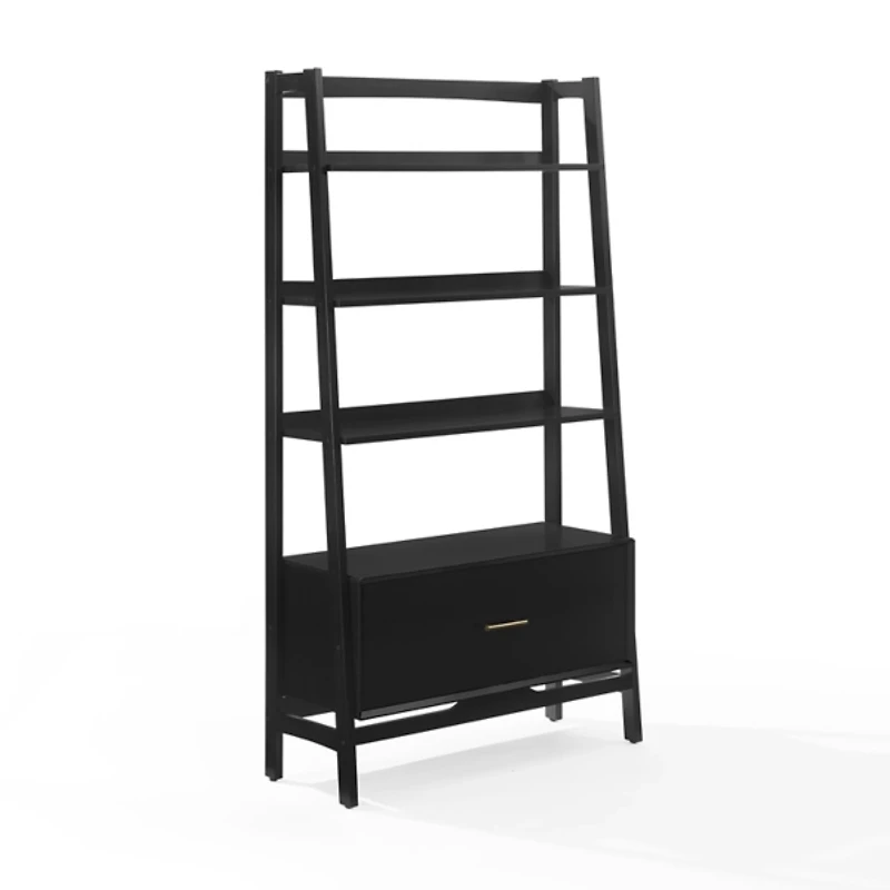 Large Black Landon Etegere Bookshelf