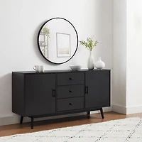 Black Mid-Century Modern Lucas Sideboard