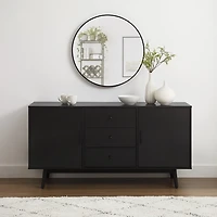 Black Mid-Century Modern Lucas Sideboard