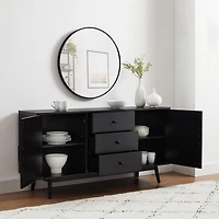 Black Mid-Century Modern Lucas Sideboard
