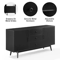 Black Mid-Century Modern Lucas Sideboard