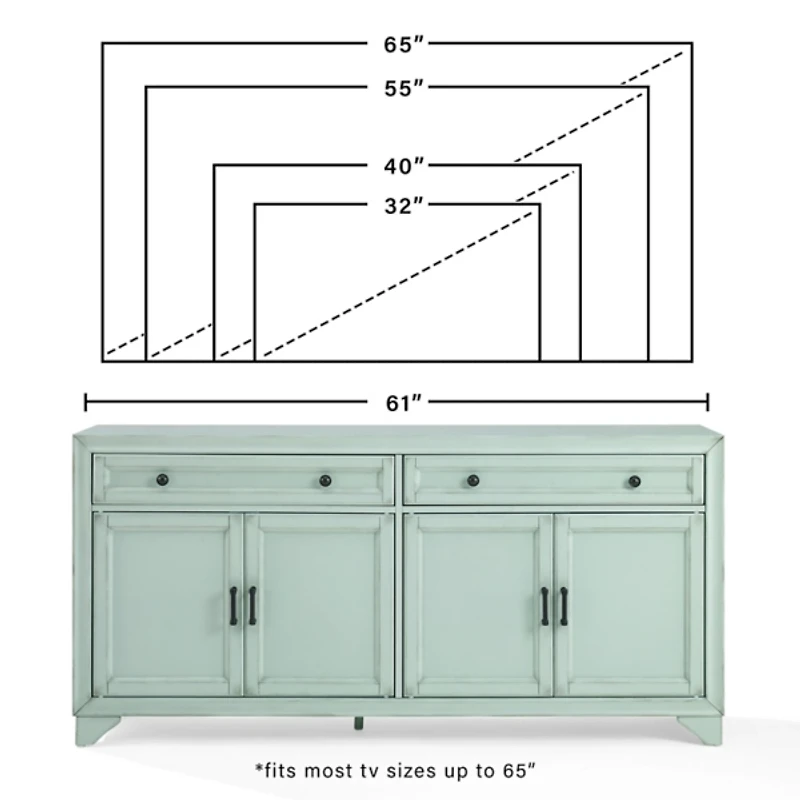 Coastal Blue Tara Sideboard