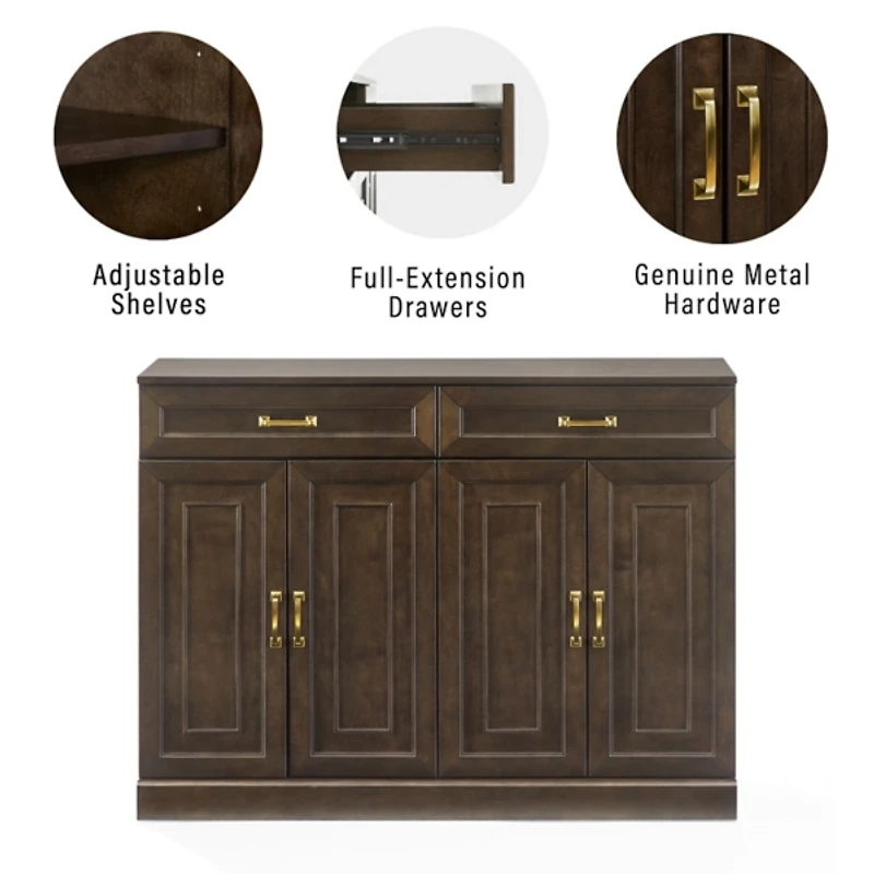 Dark Brown Wood Stanton Sideboard