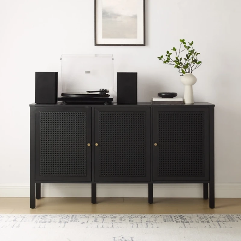 Black Modern Perry Cabinet
