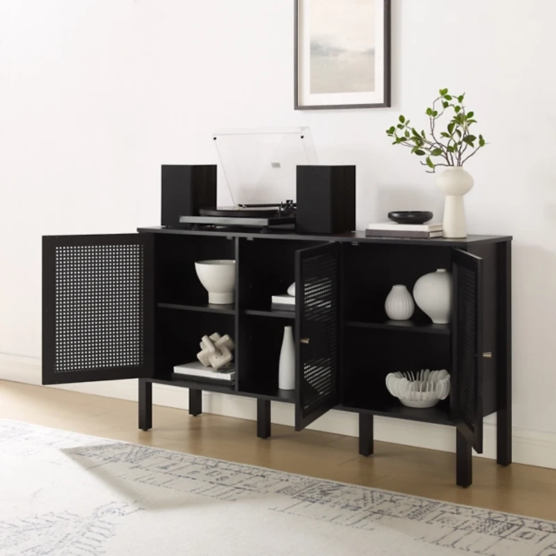 Black Modern Perry Cabinet