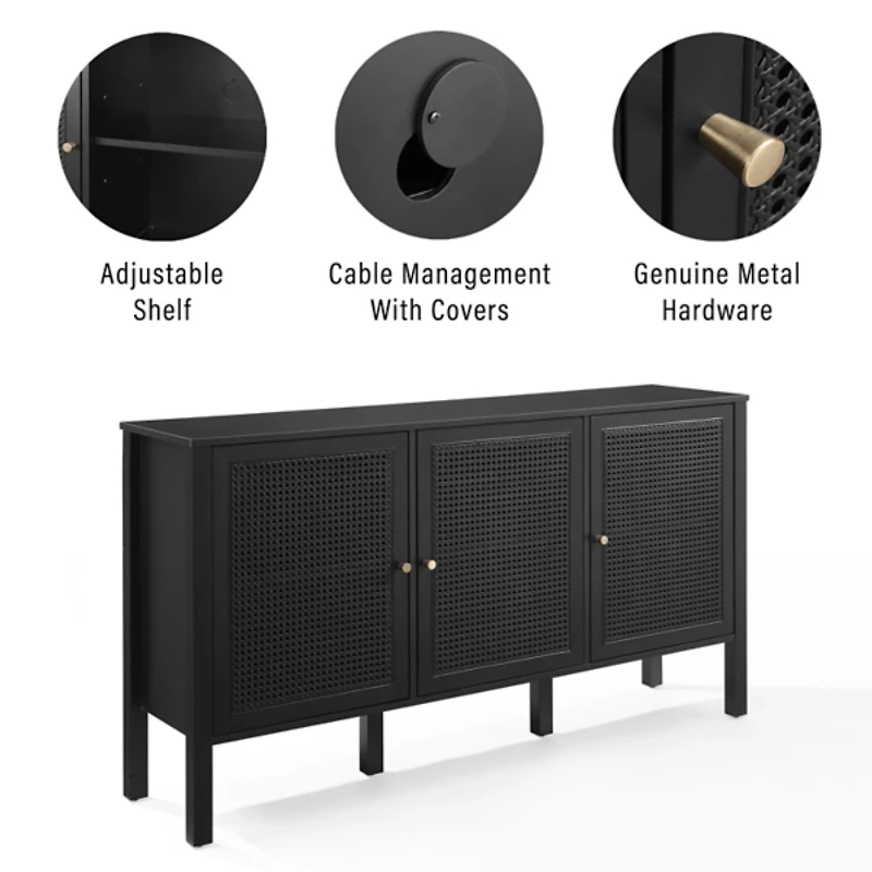 Black Modern Perry Cabinet