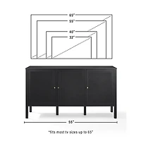 Black Modern Perry Cabinet