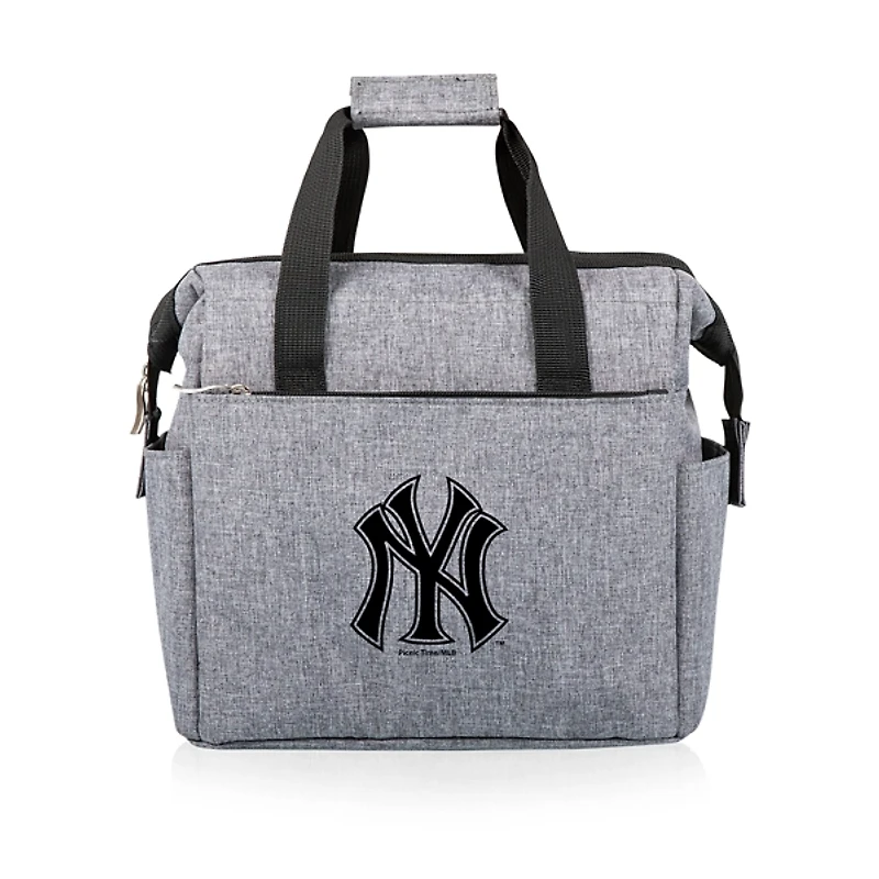 Gray New York Yankees Cooler Tote Bag
