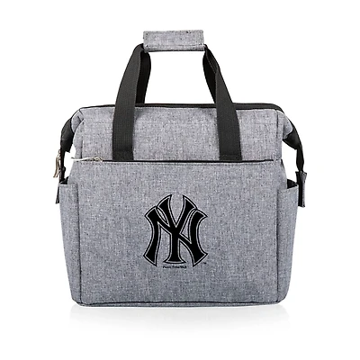 Gray New York Yankees Cooler Tote Bag