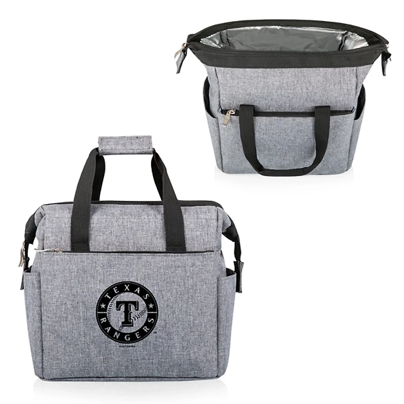 Gray Texas Rangers Cooler Tote Bag