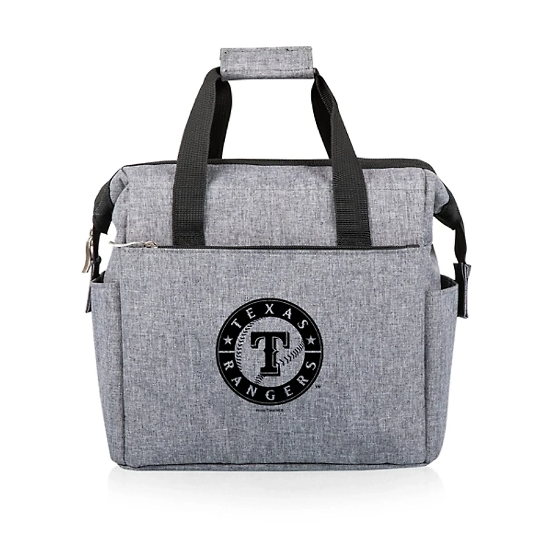 Gray Texas Rangers Cooler Tote Bag
