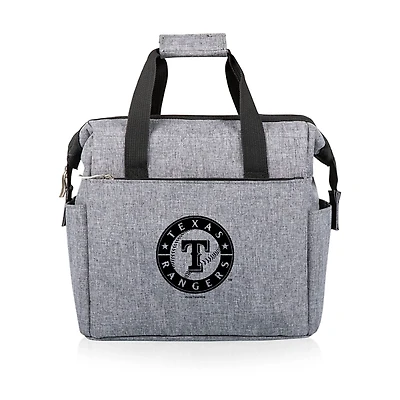 Gray Texas Rangers Cooler Tote Bag