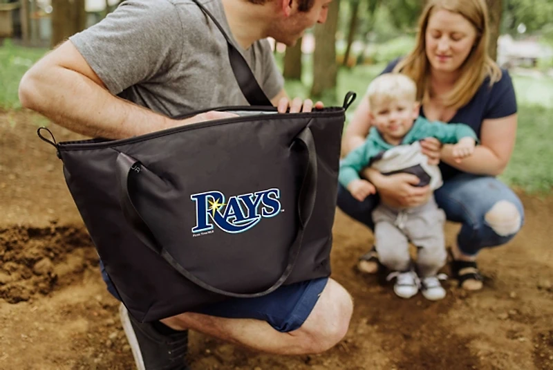 Black Tampa Bay Rays Cooler Tote Bag