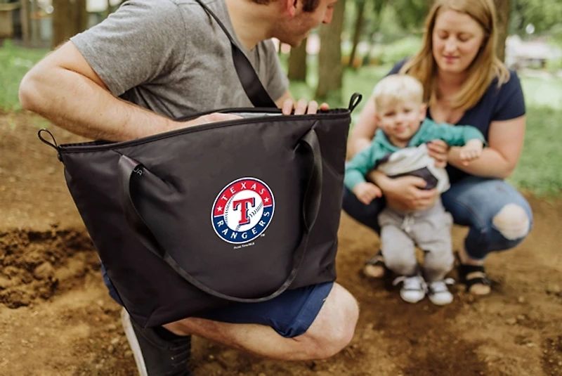 Black Texas Rangers Cooler Tote Bag