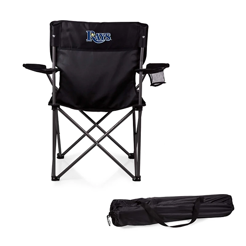 Tampa Bay Rays Black Camp Chair