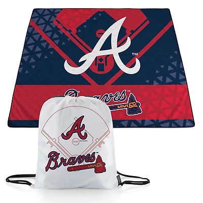 Atlanta Braves Picnic Blanket & Drawstring Bag Set