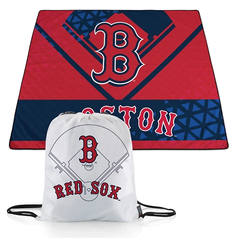 Boston Red Sox Picnic Blanket & Drawstring Bag Set