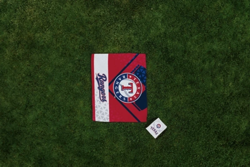 Texas Rangers Picnic Blanket & Drawstring Bag Set