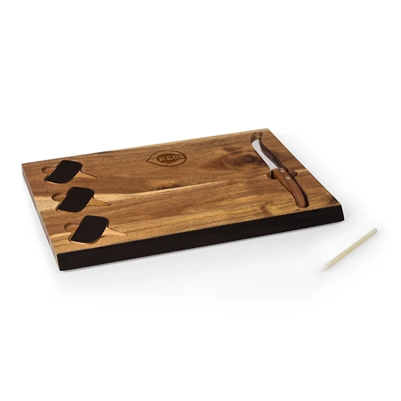 Cincinnati Reds Cheese Board and Tools Set