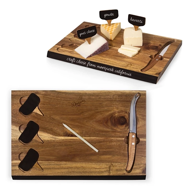 Los Angeles Dodgers Cheese Board and Tools Set