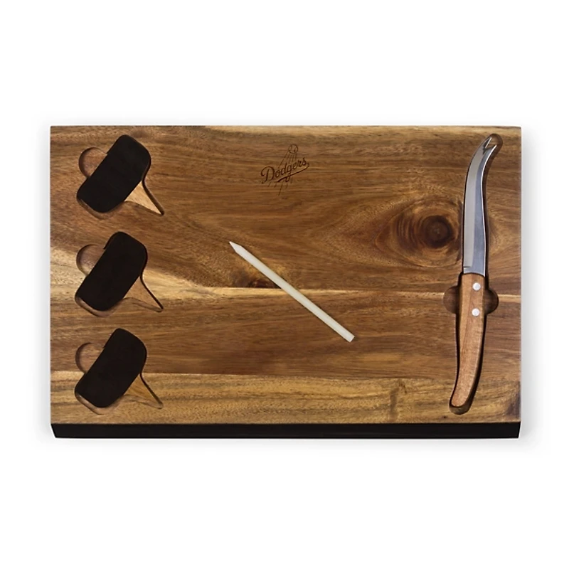Los Angeles Dodgers Cheese Board and Tools Set