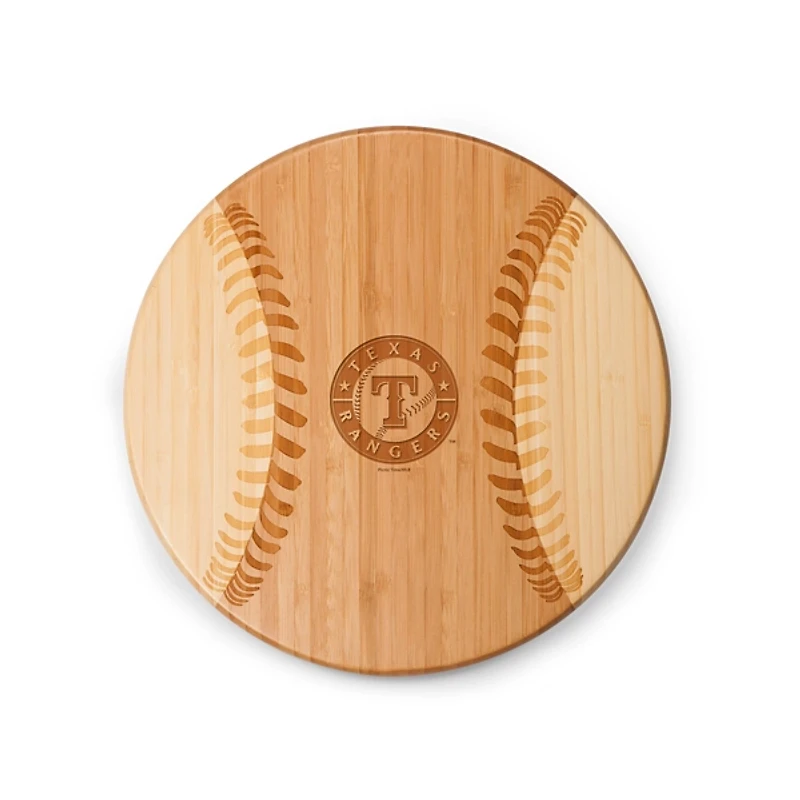 Texas Rangers Bamboo Cheese Board