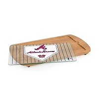 Atlanta Braves Billboard Glass Top Serving Board