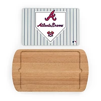Atlanta Braves Billboard Glass Top Serving Board