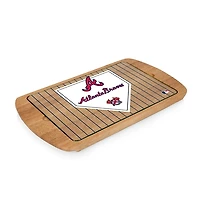 Atlanta Braves Billboard Glass Top Serving Board